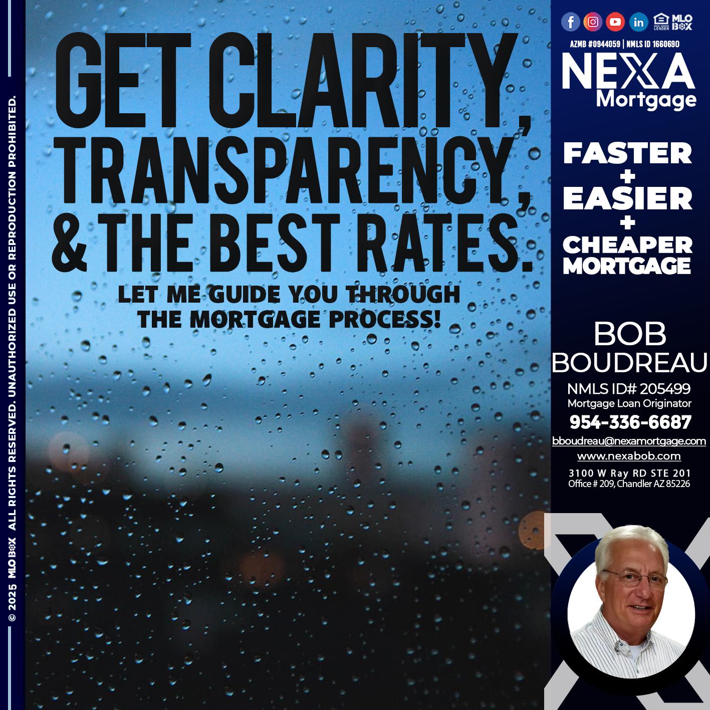 GET CLARITY - Bob Boudreau -Mortgage Loan Originator