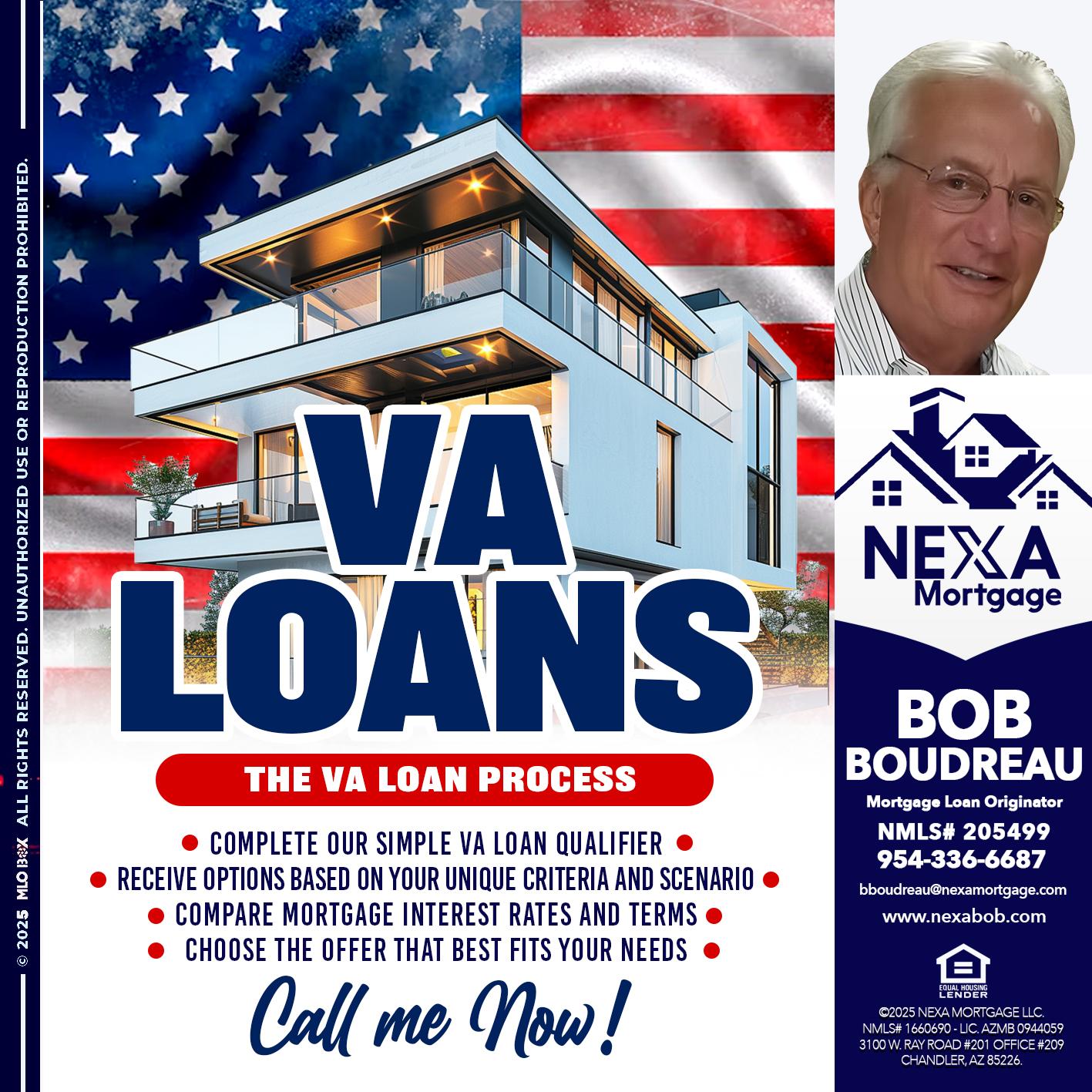 VA LOANS - Bob Boudreau -Mortgage Loan Originator