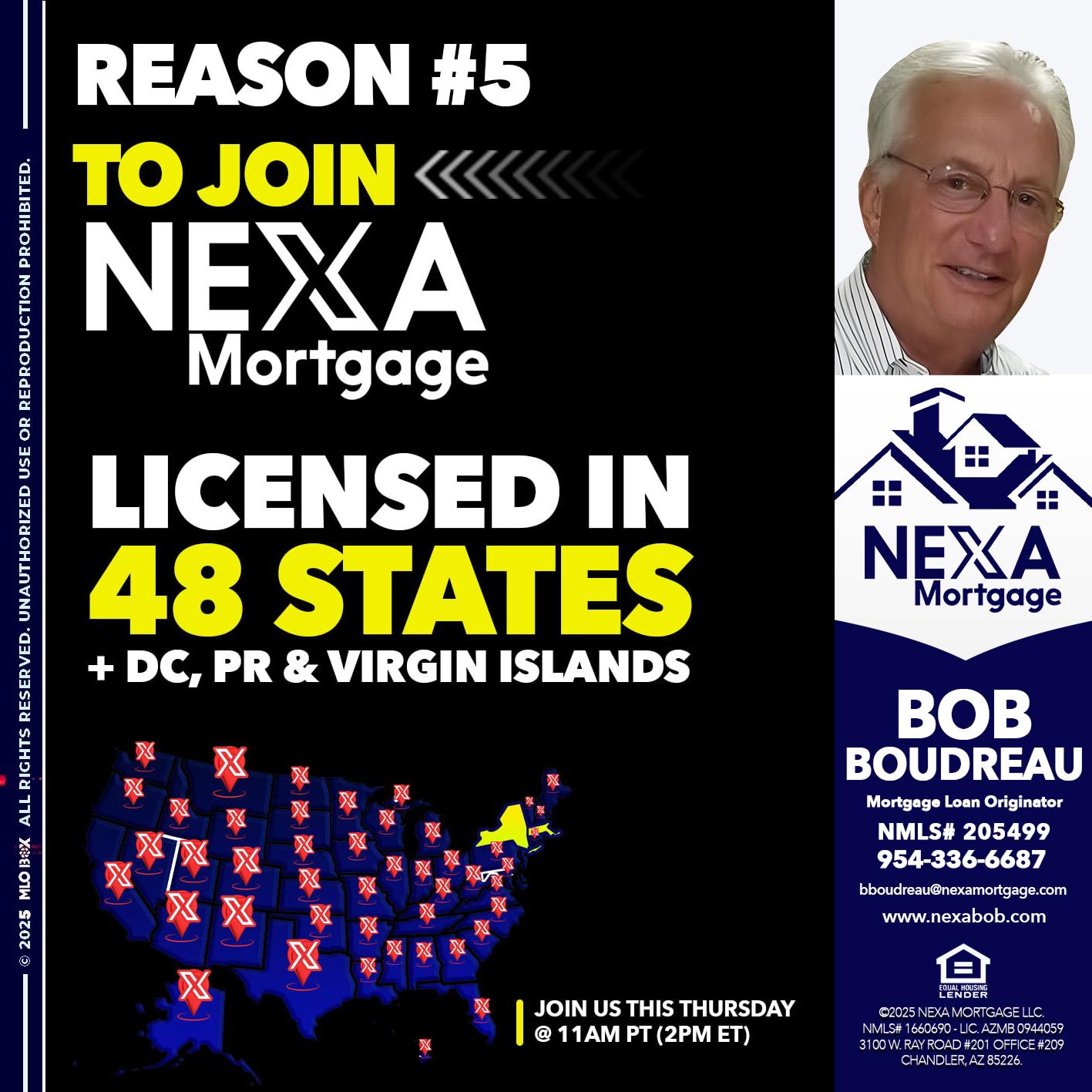 REASON 5 - Bob Boudreau -Mortgage Loan Originator