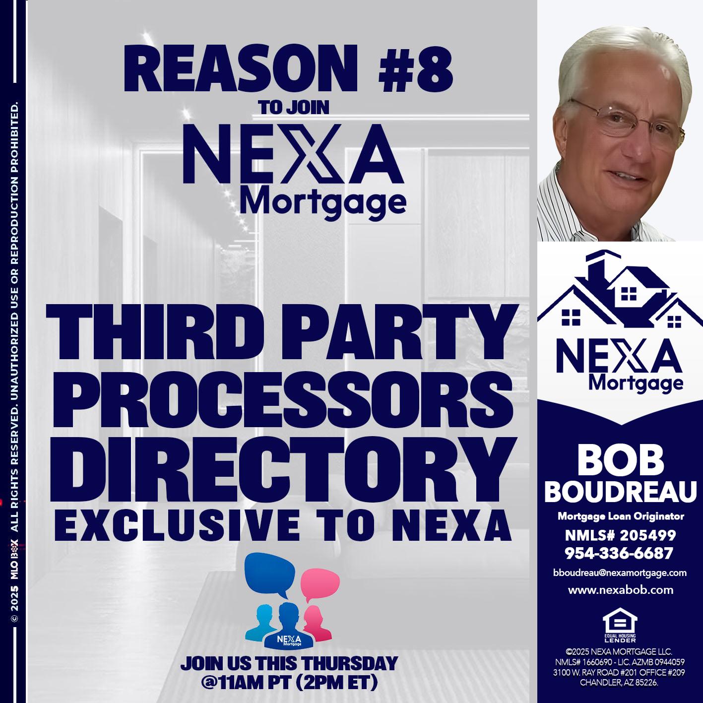 REASON 8 - Bob Boudreau -Mortgage Loan Originator