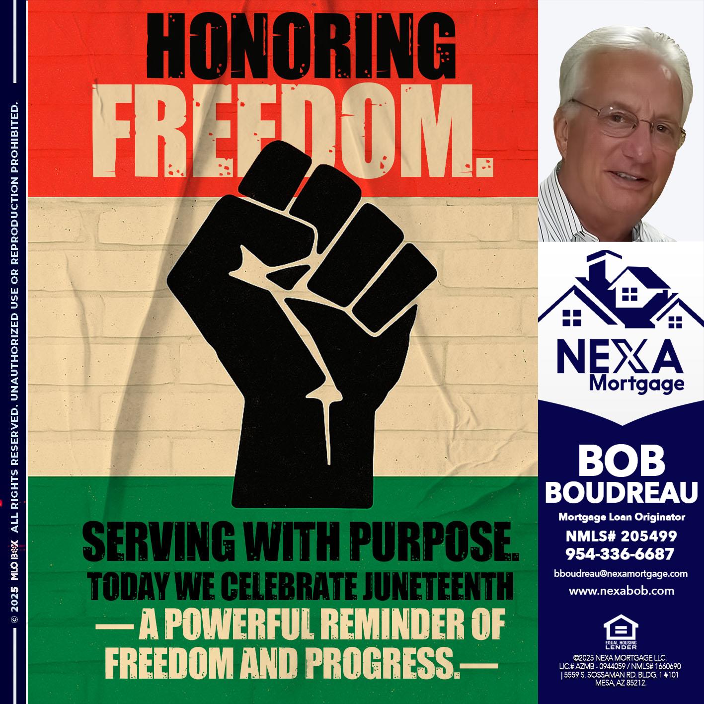 HONORING FREEDOM - Bob Boudreau -Mortgage Loan Originator