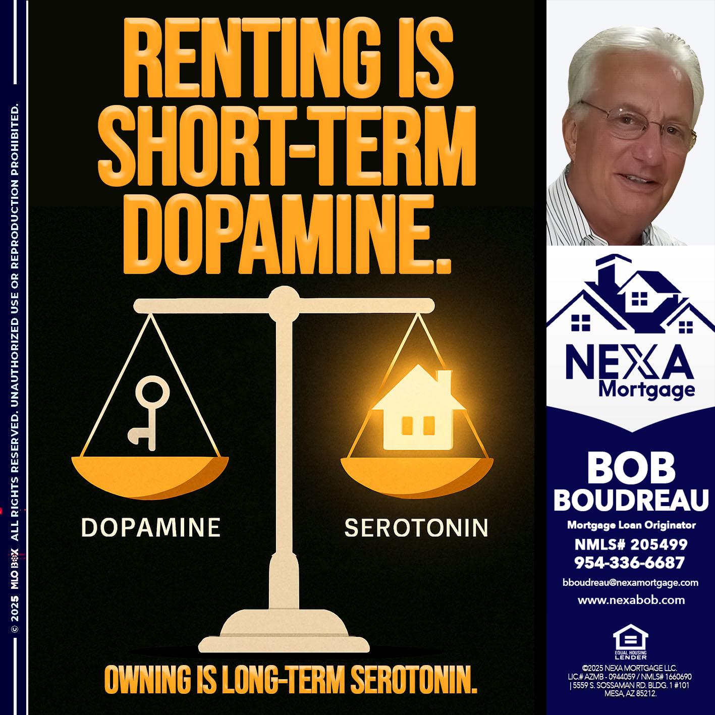 RENTING IS SHORT TERM - Bob Boudreau -Mortgage Loan Originator