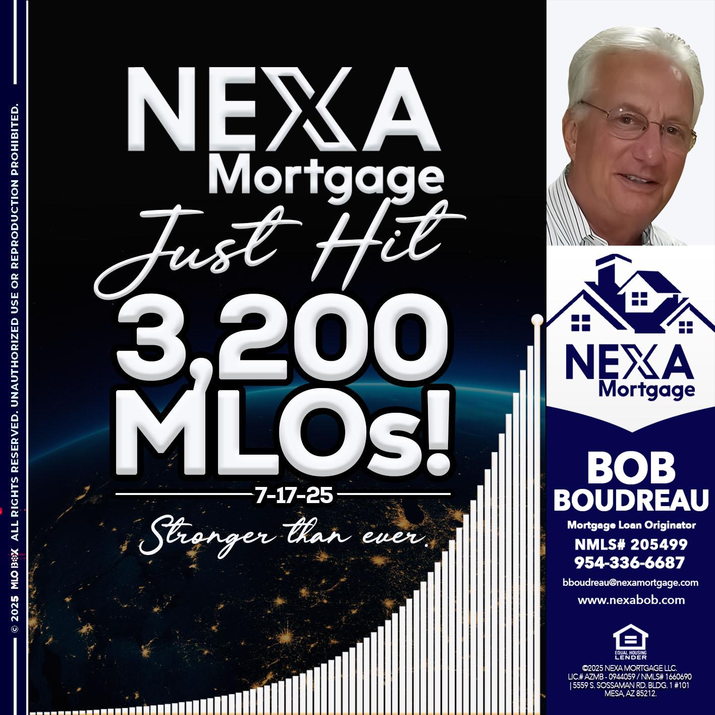 3200 MLOs - Bob Boudreau -Mortgage Loan Originator