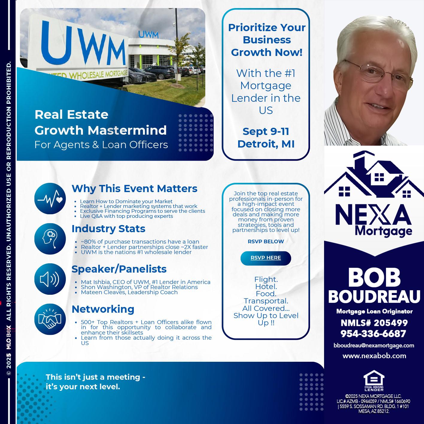 DETROIT TRIP - Bob Boudreau -Mortgage Loan Originator