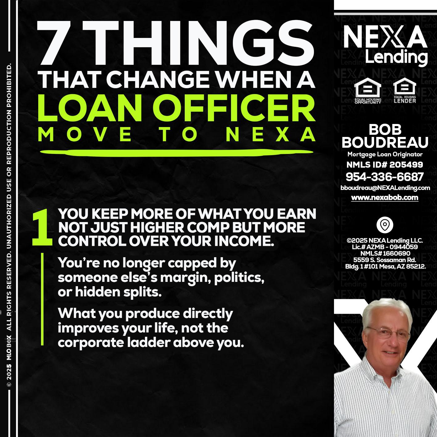 7 THINGS (1) - Bob Boudreau -Mortgage Loan Originator