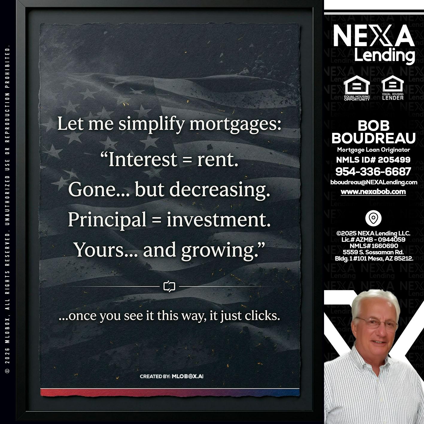 LET ME SIMPLIFY - Bob Boudreau -Mortgage Loan Originator