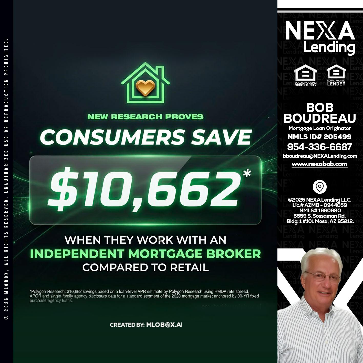 10,662 - Bob Boudreau -Mortgage Loan Originator