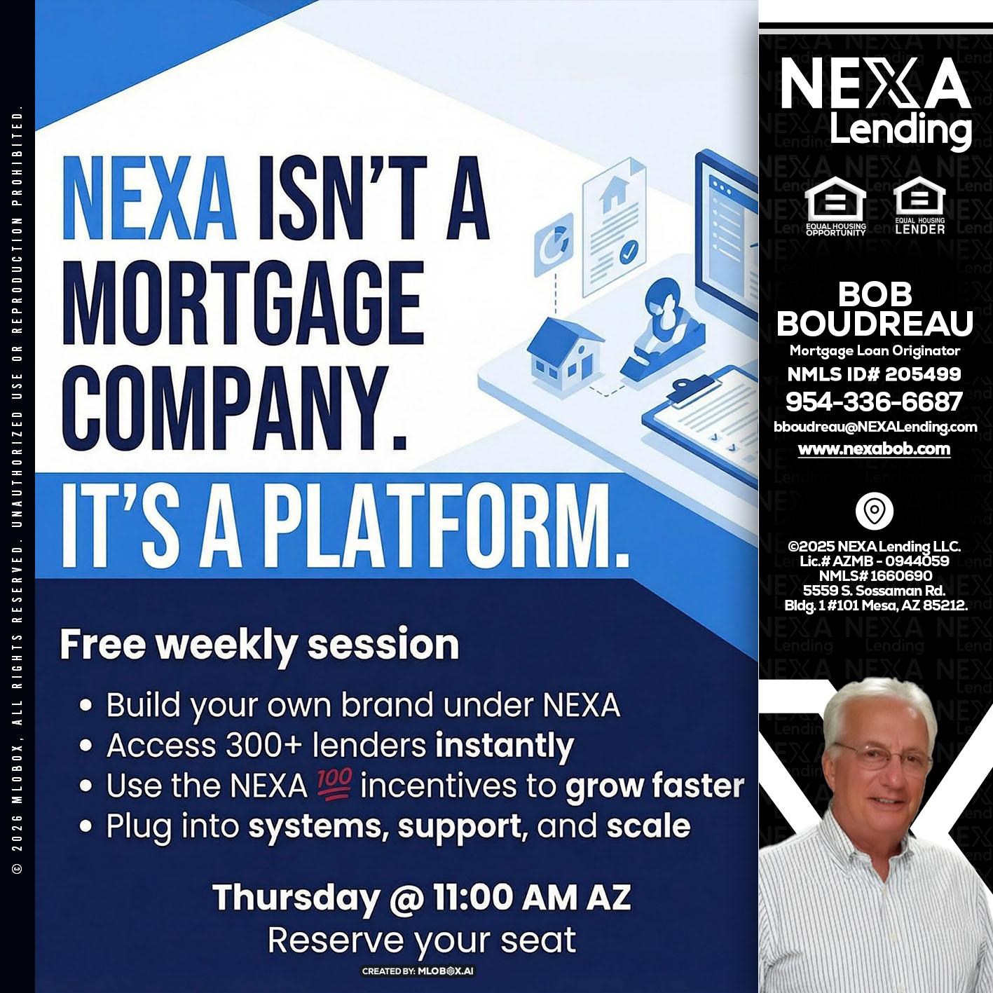 NEXA ISNT - Bob Boudreau -Mortgage Loan Originator