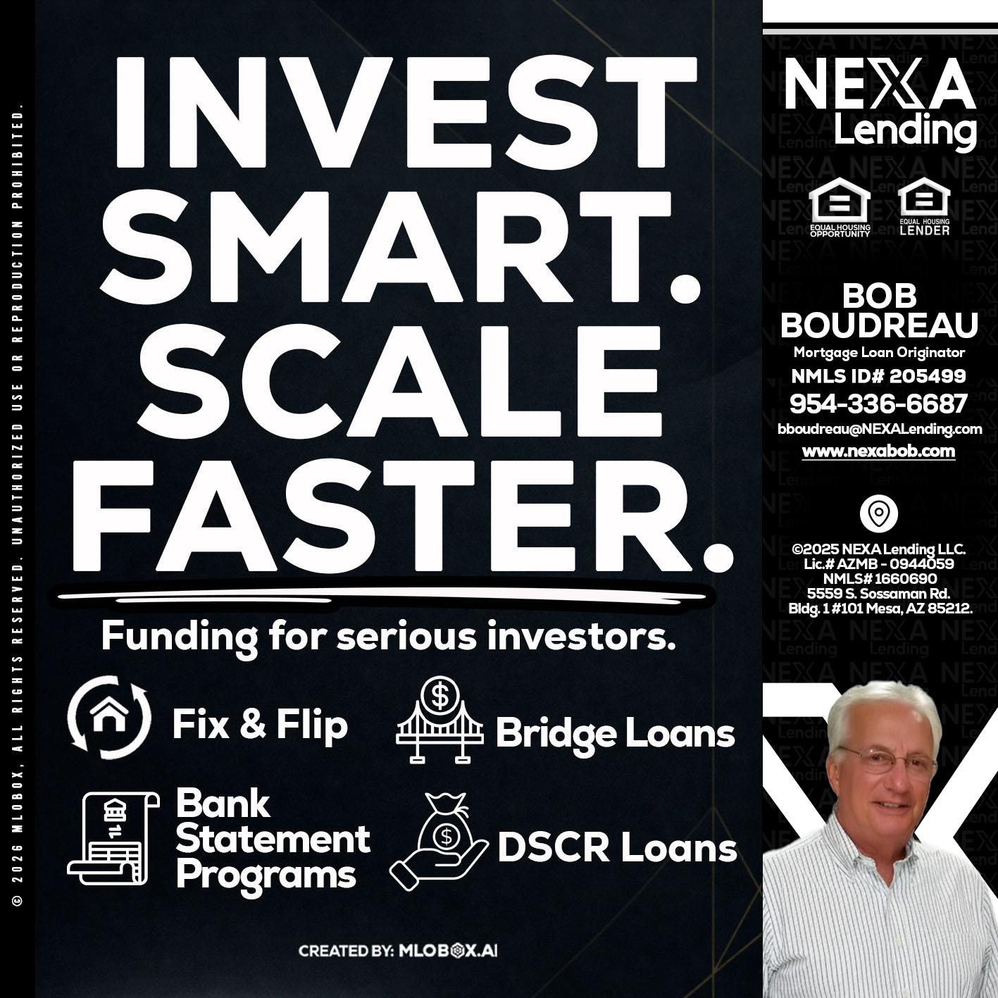 INVEST SMART - Bob Boudreau -Mortgage Loan Originator