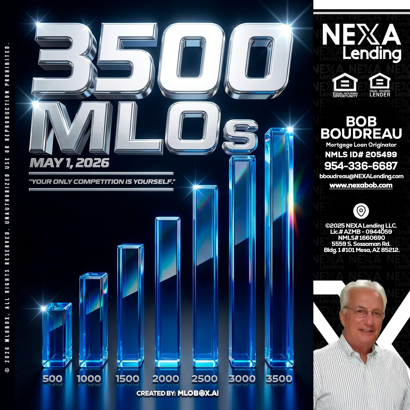 3500 MLOs - Bob Boudreau -Mortgage Loan Originator