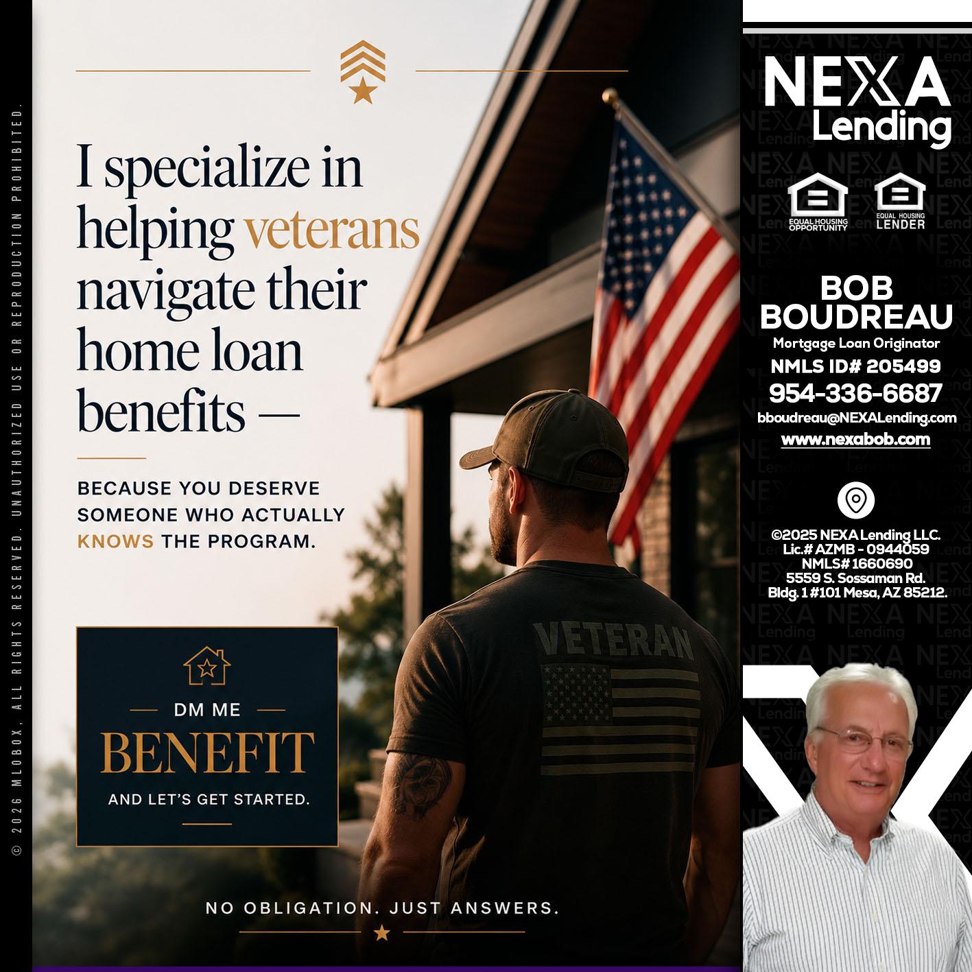 I SPECIALIZE - Bob Boudreau -Mortgage Loan Originator