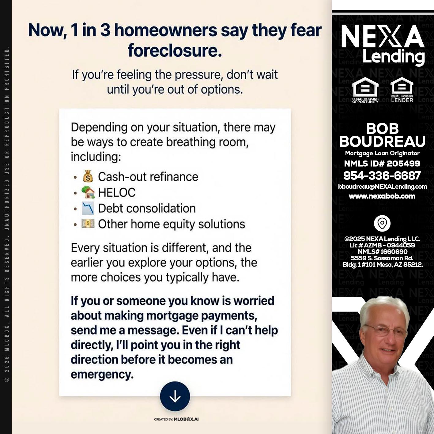NOW, 1 IN 3 - Bob Boudreau -Mortgage Loan Originator