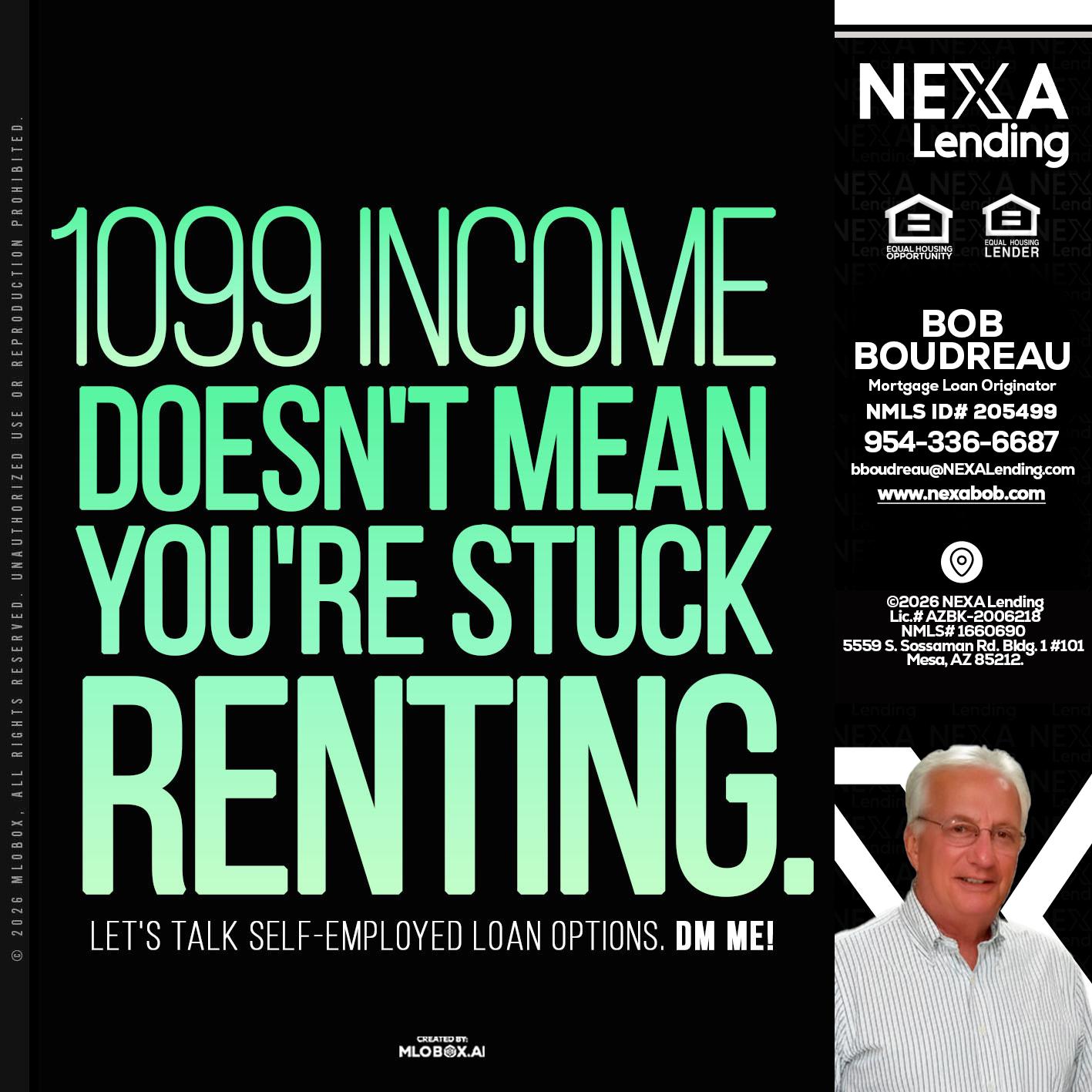 1099 income - Bob Boudreau -Mortgage Loan Originator