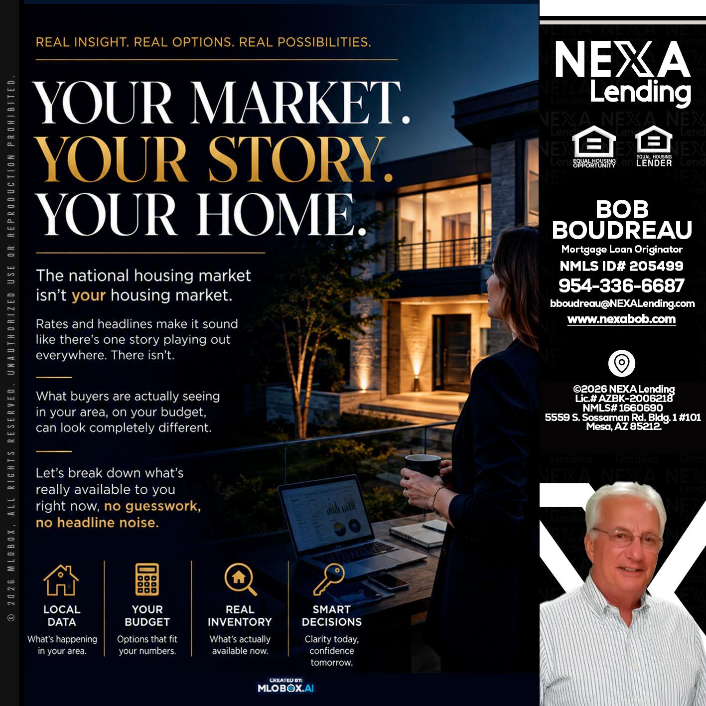 your market - Bob Boudreau -Mortgage Loan Originator