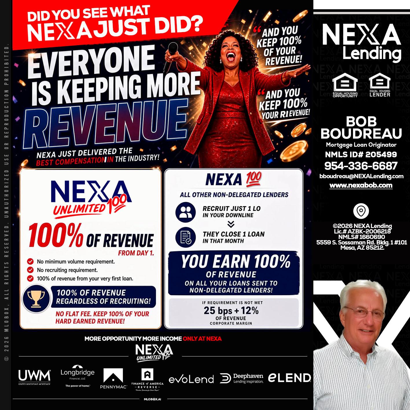 EVERYONE IS KEEPING - Bob Boudreau -Mortgage Loan Originator