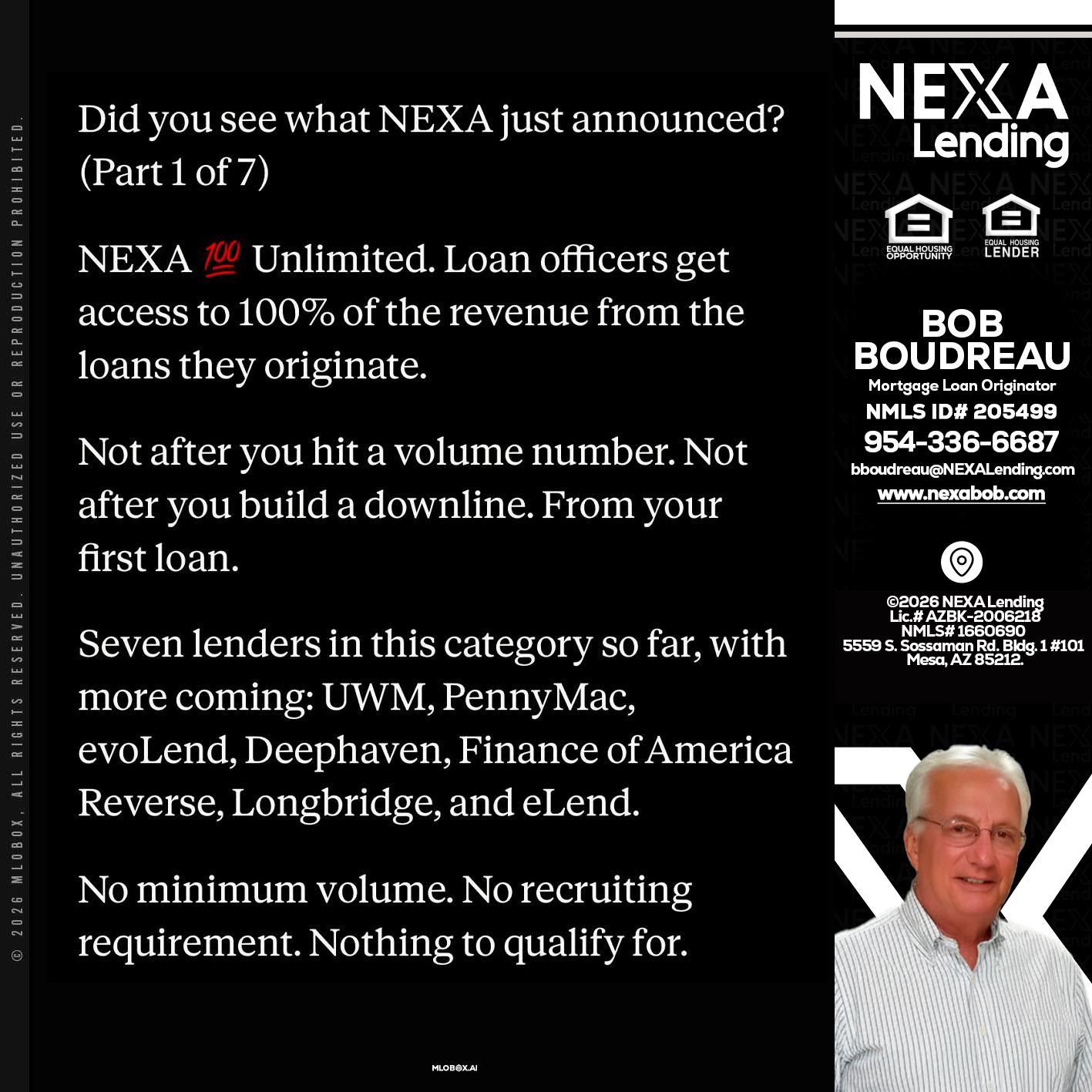 DID YOU KNOW - Bob Boudreau -Mortgage Loan Originator