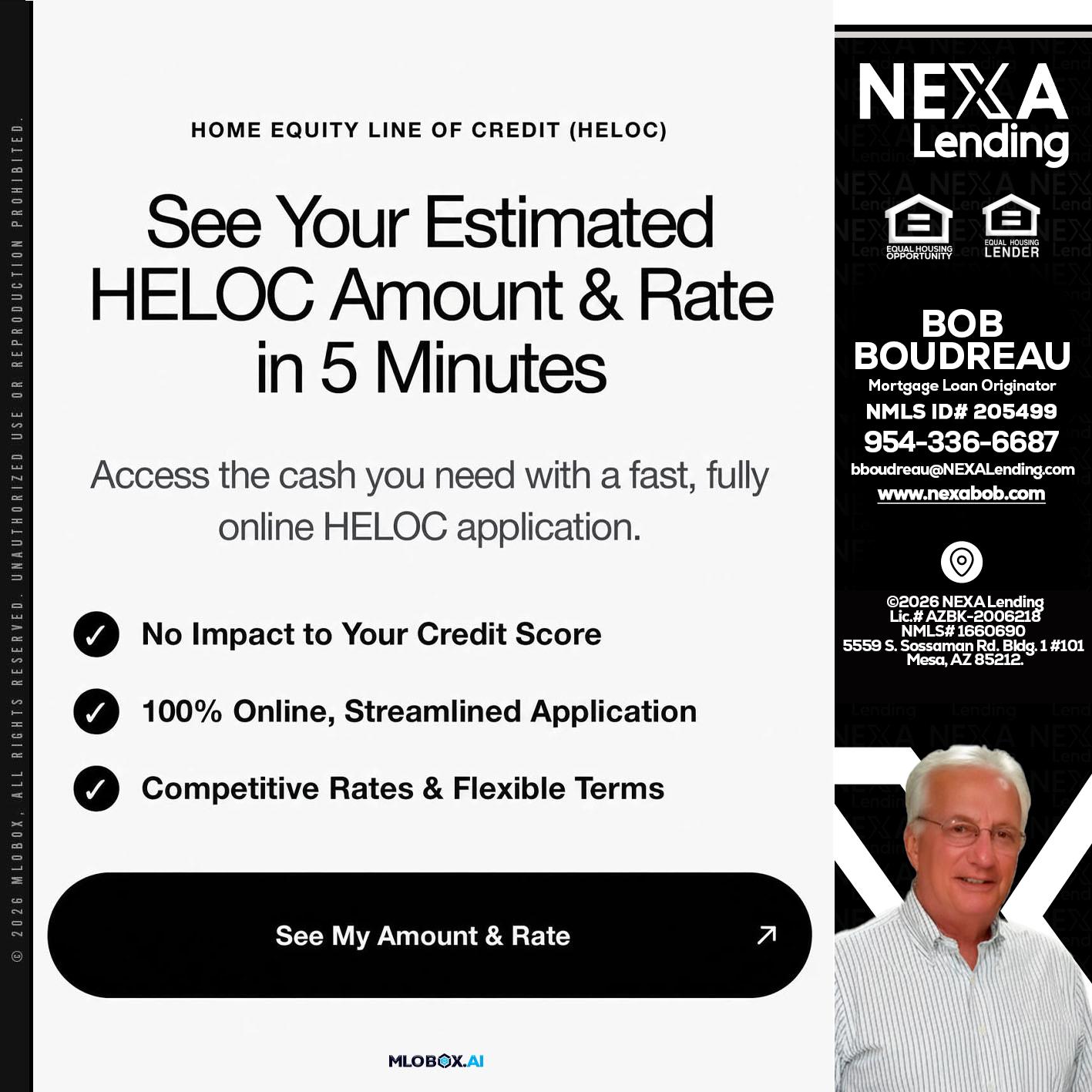 HELOC - Bob Boudreau -Mortgage Loan Originator