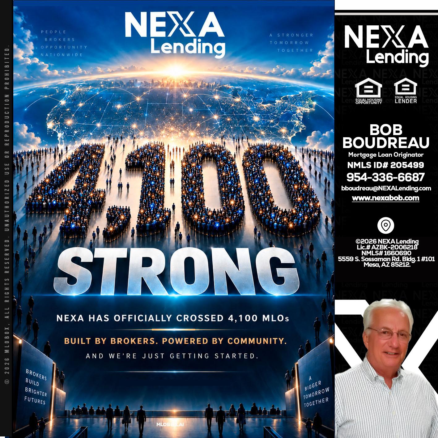 4,100 MLOs - Bob Boudreau -Mortgage Loan Originator