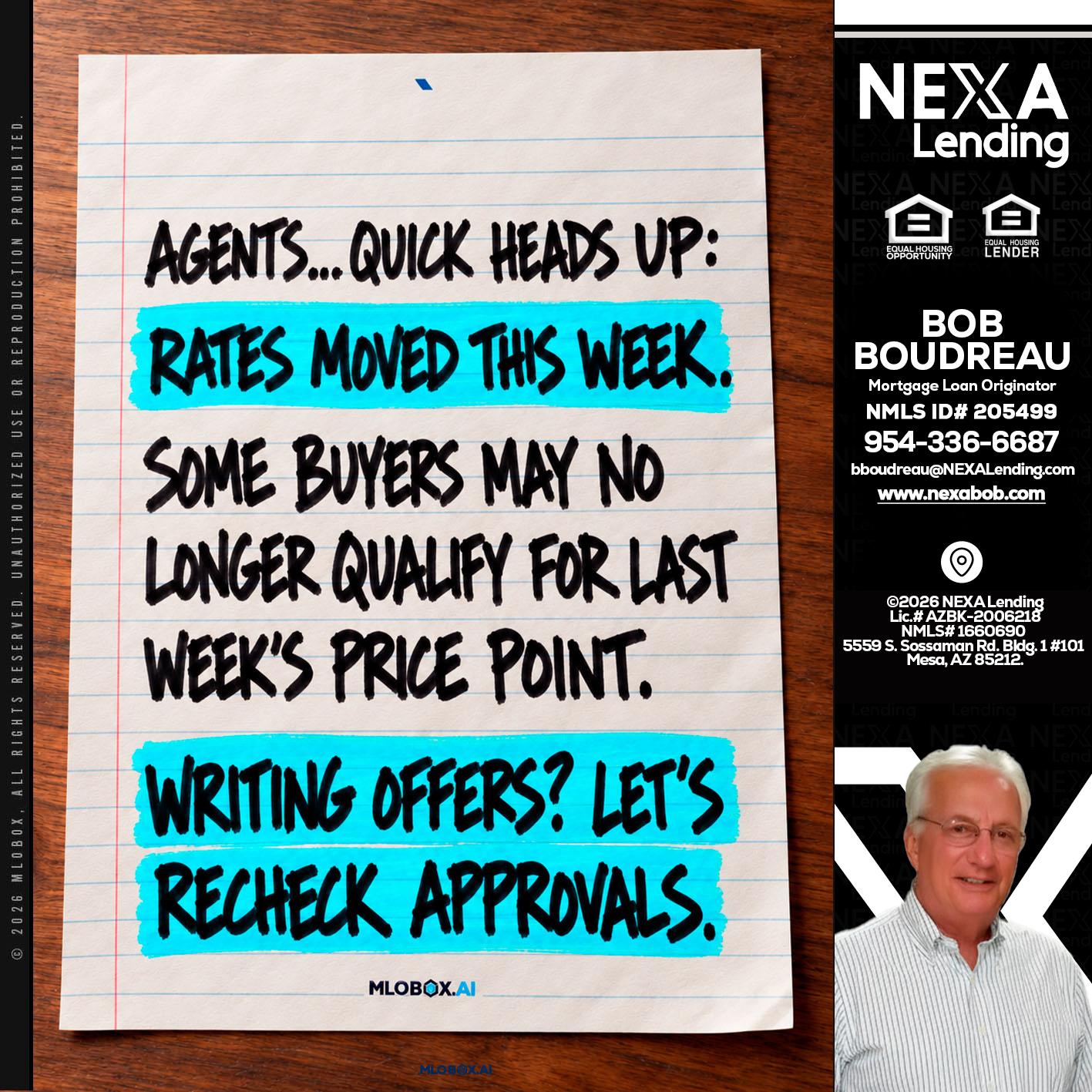 AGENTS - Bob Boudreau -Mortgage Loan Originator