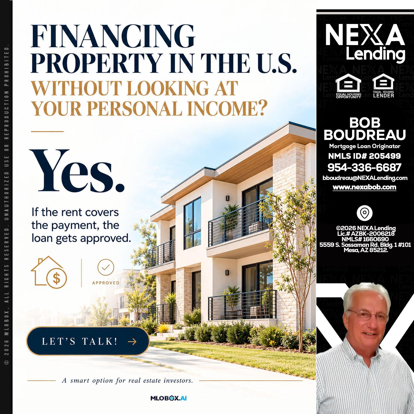 FINANCING - Bob Boudreau -Mortgage Loan Originator